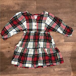 Plaid Button-Up Dress